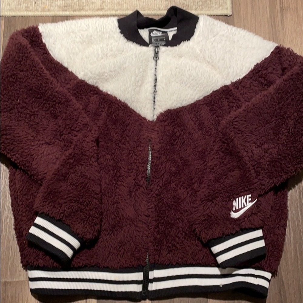 Nike fuzzy jacket